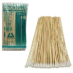 LIVINGSTONE Cotton tip applicators wooden 15cm
